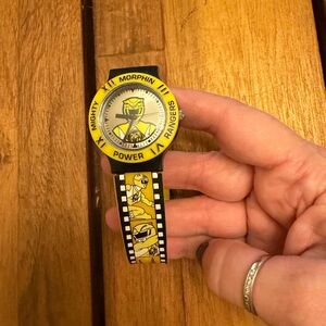 Mighty Morphin Power Rangers Yellow Ranger Watch Vintage Japan - Needs Battery